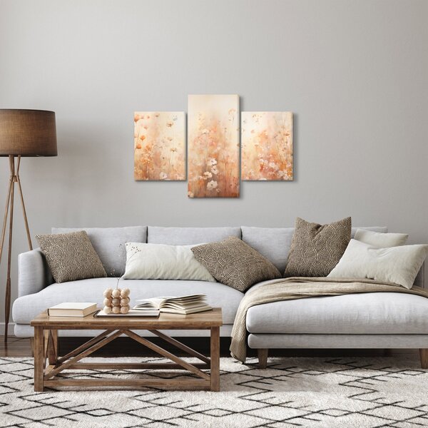 Kép - Vadvirágok mintája (90x60 cm)