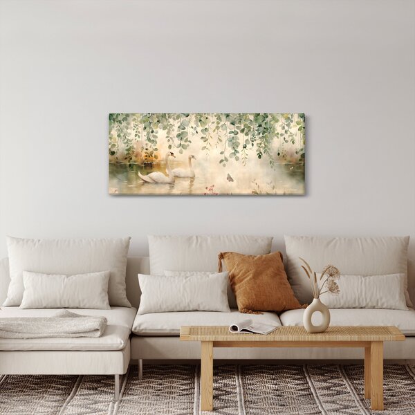 Kép - Tó, akvarell (120x50 cm)