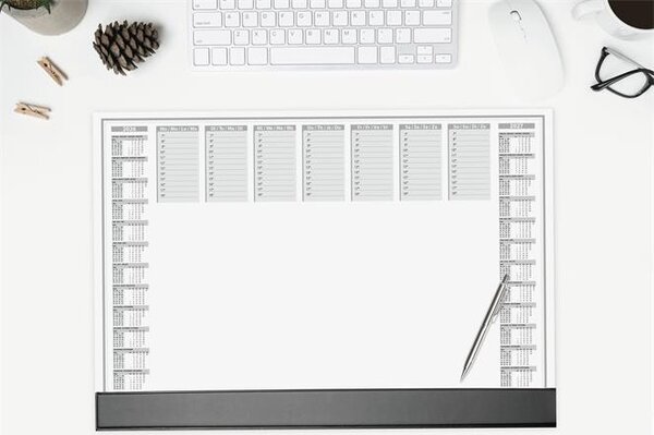 Könyökalátét, 595x410 mm, 2 éves és heti tervezővel, szamárfülvédővel, SIGEL Office (SIH6365)
