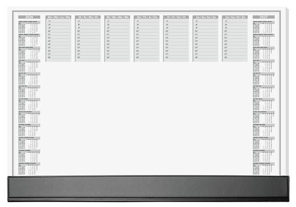 Könyökalátét, 595x410 mm, 2 éves és heti tervezővel, szamárfülvédővel, SIGEL Office (SIH6365)