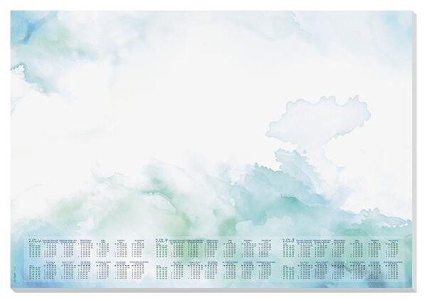 Könyökalátét, 595x410 mm, 3 éves és heti tervezővel, SIGEL Watercolor Sea (SIH6314)