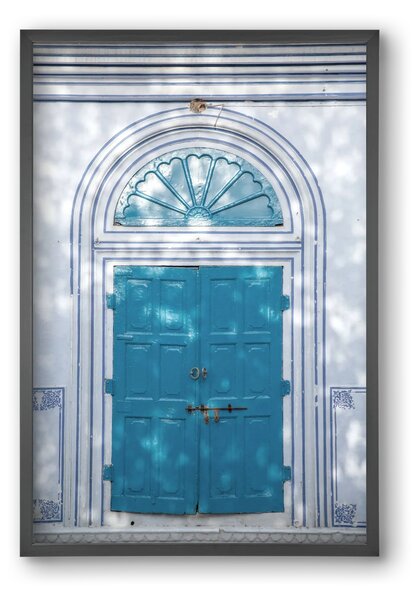 Blue door - falikép keretben | artbridge