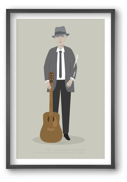 Leonard - falikép keretben | artbridge