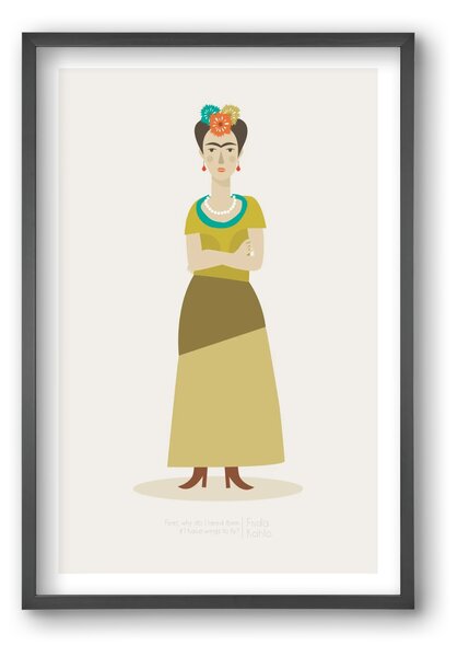 Frida - falikép keretben | artbridge