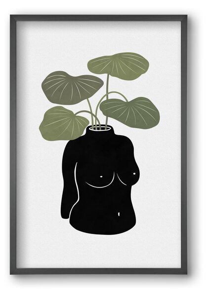 Boob-tanical Vase - falikép keretben | artbridge