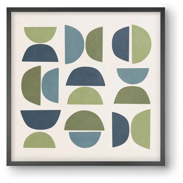 MINIMAL GEOMETIC ART 03 - falikép keretben | artbridge