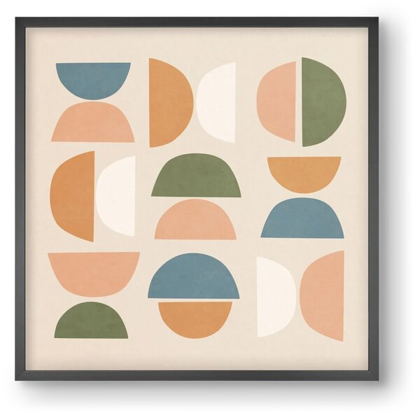 MINIMAL GEOMETIC ART 02 - falikép keretben | artbridge