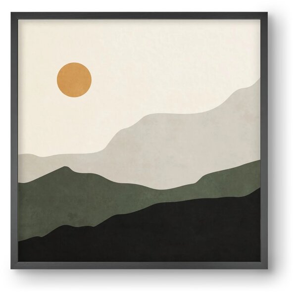 MINIMAL TROPICAL ART - LANDSCAPE 04 - falikép keretben | artbridge