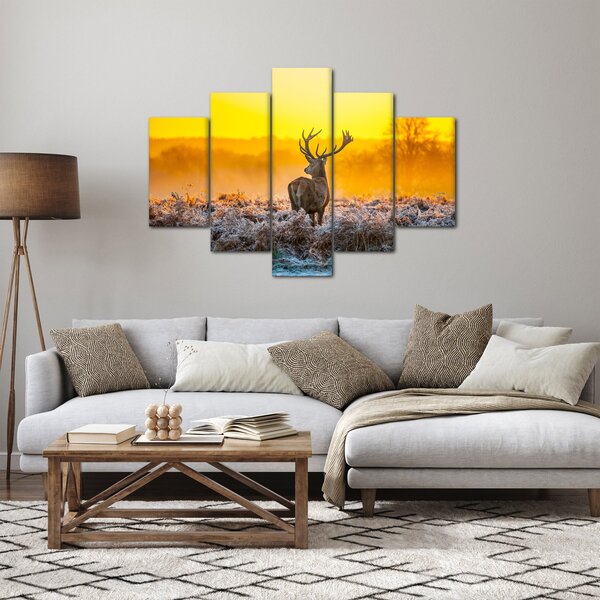 Kép - Szarvas napfelkeltekor (150x105 cm)