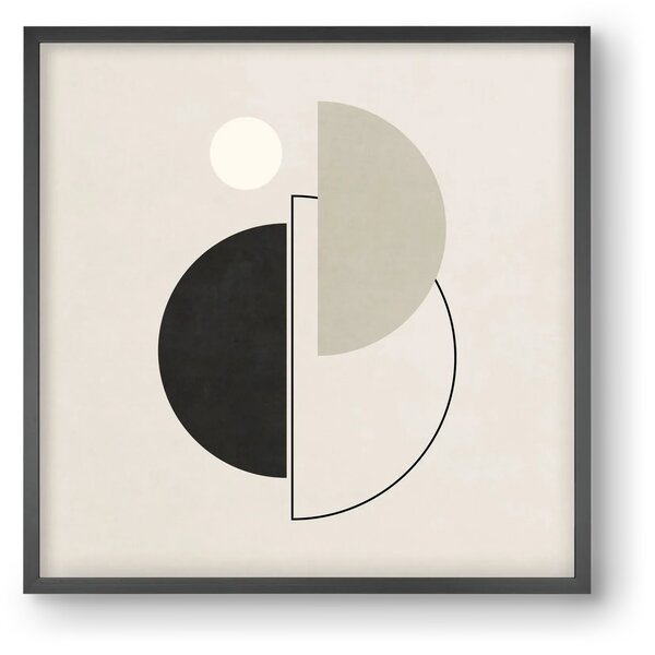 MINIMAL ART - GEOMETRIC SHAPES 05 - falikép keretben | artbridge