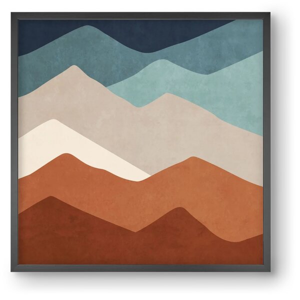 MINIMAL TROPICAL ART - LANDSCAPE 03 - falikép keretben | artbridge
