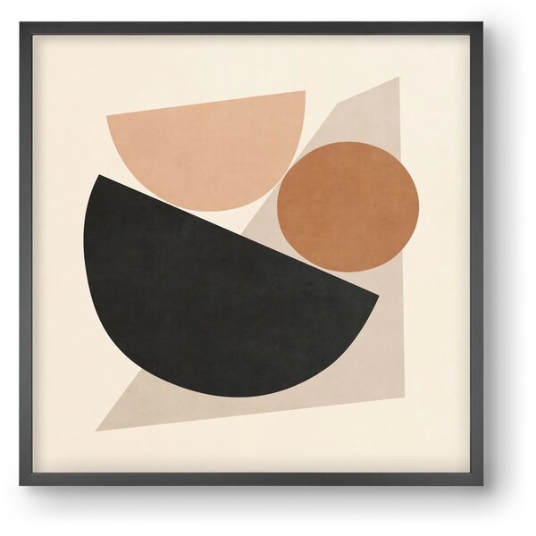 MINIMAL ART - GEOMETRIC SHAPES 04 - falikép keretben | artbridge