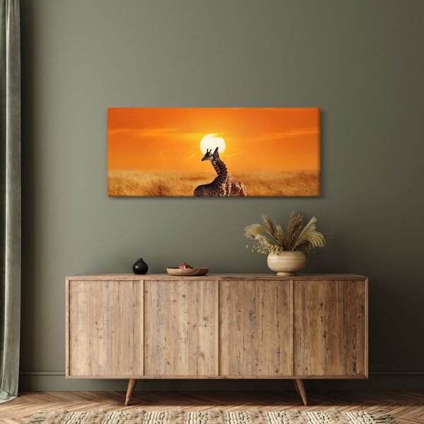Kép - Zsiráfok a Serengeti Nemzeti Parkban (120x50 cm)