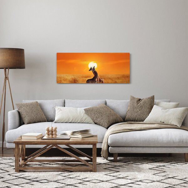 Kép - Zsiráfok a Serengeti Nemzeti Parkban (120x50 cm)