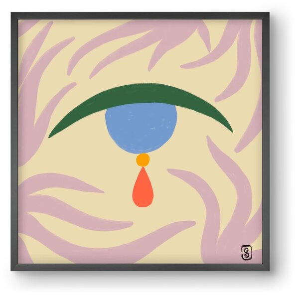 TEARDROP - falikép keretben | artbridge