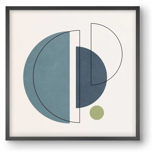 MINIMAL ART - LINES AND SHAPES 03 - falikép keretben | artbridge