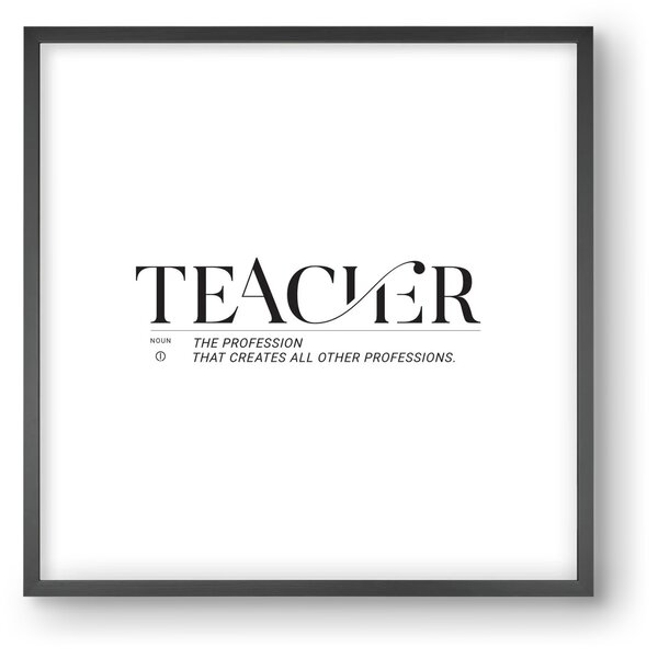 Teacher - falikép keretben | artbridge