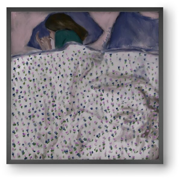 COZY IN MY BED - falikép keretben | artbridge