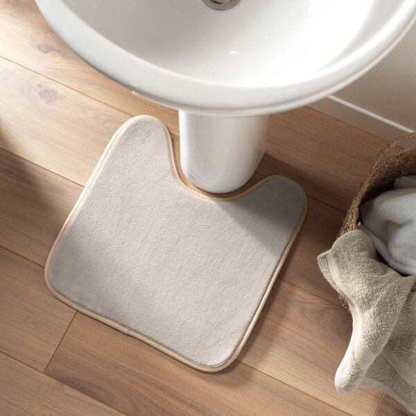 Bézs fürdőszobai kilépő WC-hez 45x45 cm Vitamine – douceur d'intérieur