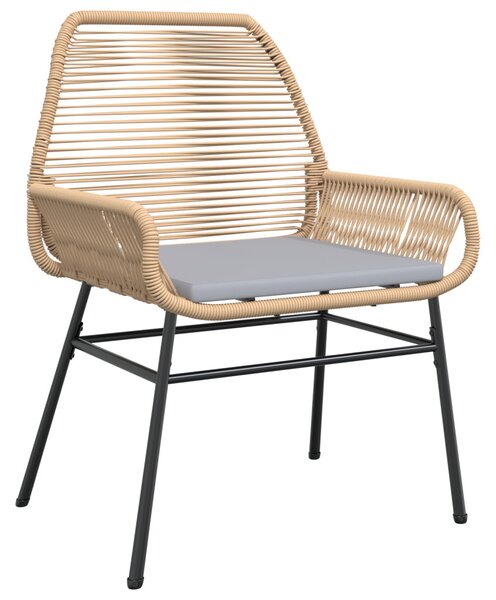 Kert étkező szett párnával 7 pcs Barna polirattan