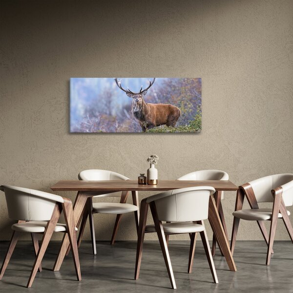 Kép - Szarvasok a tájban (120x50 cm)