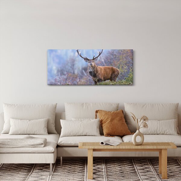 Kép - Szarvasok a tájban (120x50 cm)