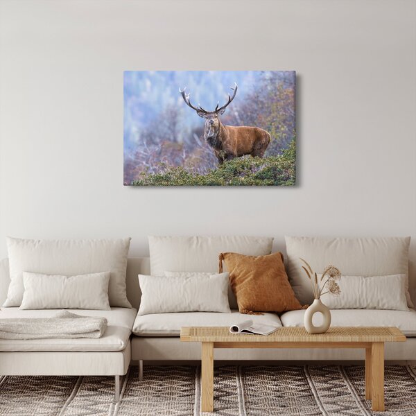 Kép - Szarvasok a tájban (90x60 cm)