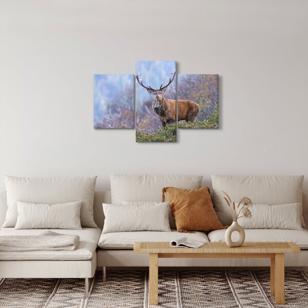 Kép - Szarvasok a tájban (90x60 cm)