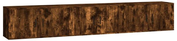 VidaXL Falra Szerelhető TV Szekrény - Füstös Tölgy - 80x34,5x40 cm (3 db)