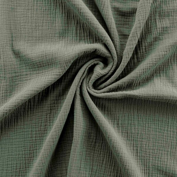 Khaki kétszemélyes-hosszabbított muszlin ágyneműhuzat 220x240 cm Angelia – douceur d'intérieur