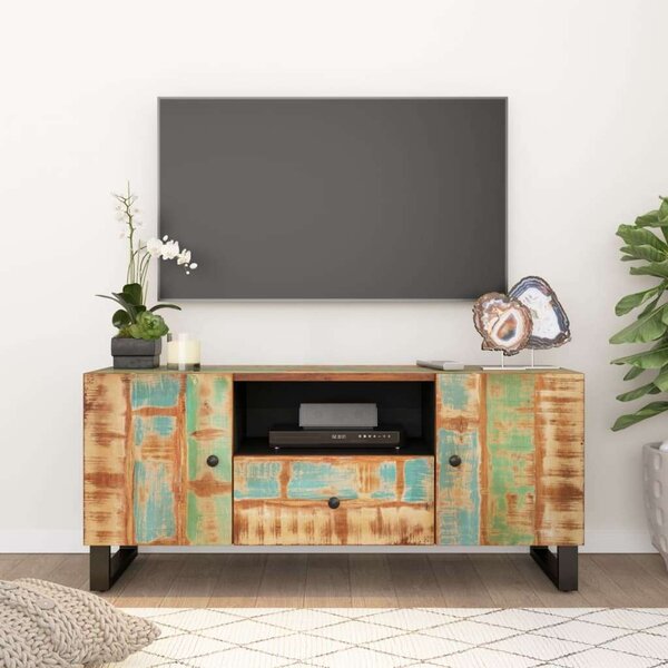 VidaXL Rusztikus TV-szekrény - Újrahasznosított Fa - 105x33,5x46 cm