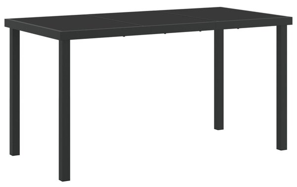 Kert étkező szett 5 pcs Fekete polirattan