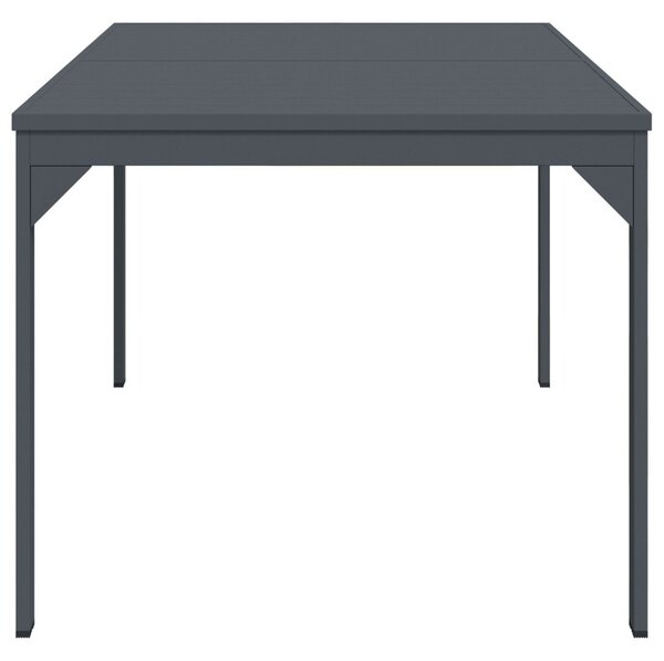 Bővíthető kertasztal 2 db Anthracite 210x90x73 cm Acél, Bővíthető kertasztal Anthracite (140-210)x90x73 cm Acél