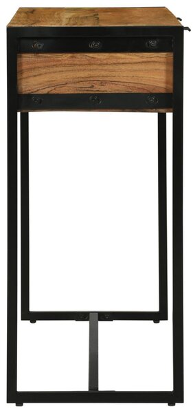 Konzolasztal fiókkal Barna 90 x 35 x 75 cm Tömör Akácfa