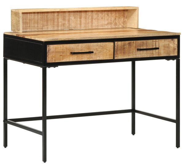 Konzol asztal 100x55x75 cm Tömör durva fa mangó