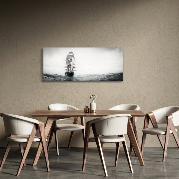 Kép - Egy hajó az óceánon (120x50 cm)