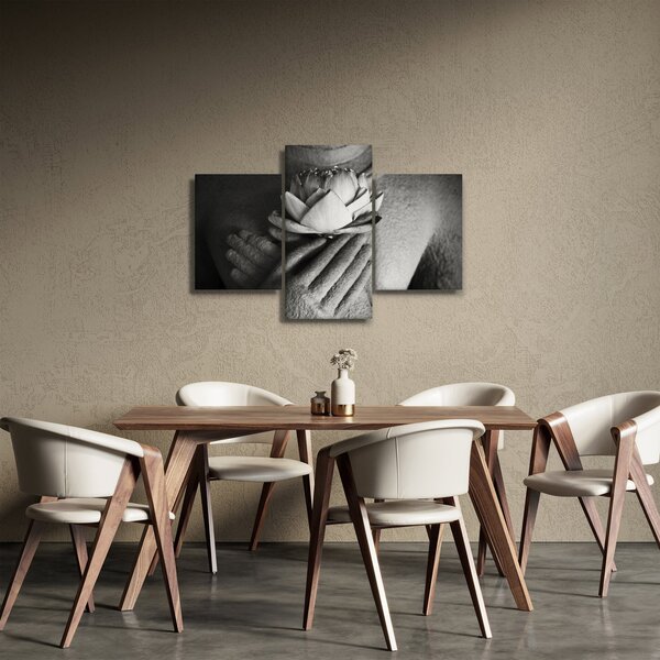 Kép - Lótusz Buddha kezében (90x60 cm)