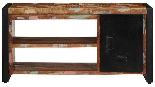 Cipőpad Többszínű 100x40x50 cm Tömör újrahasznosított fa