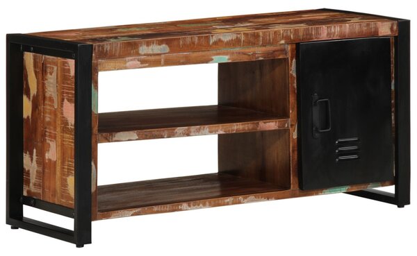 Cipőpad Többszínű 100x40x50 cm Tömör újrahasznosított fa