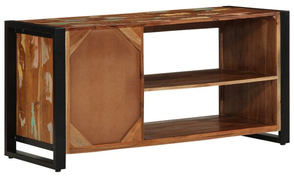 Cipőpad Többszínű 100x40x50 cm Tömör újrahasznosított fa
