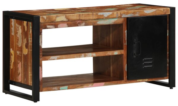 Cipőpad Többszínű 100x40x50 cm Tömör újrahasznosított fa