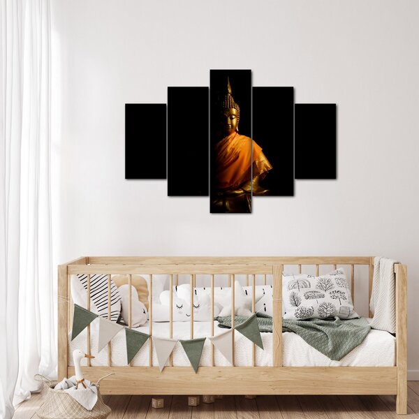 Kép - Arany Buddha szobor (150x105 cm)