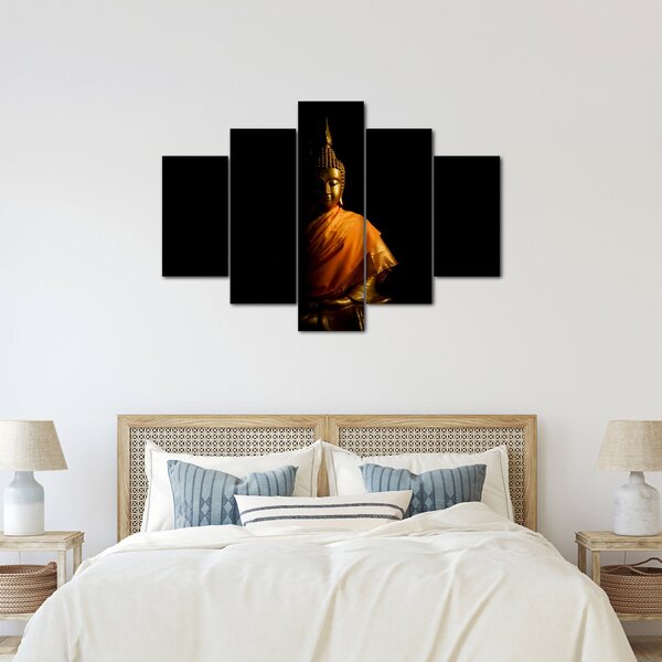 Kép - Arany Buddha szobor (150x105 cm)