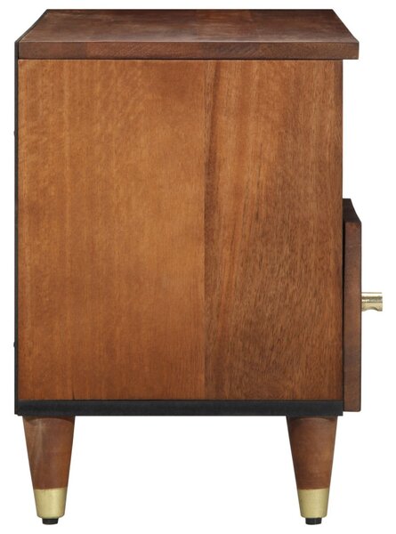 TV szekrény fiókkal Méz barna 100 x 33 x 46 cm Tömör Mangófát