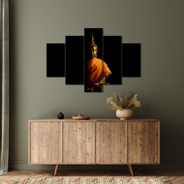 Kép - Arany Buddha szobor (150x105 cm)