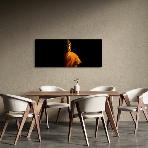 Kép - Arany Buddha szobor (120x50 cm)