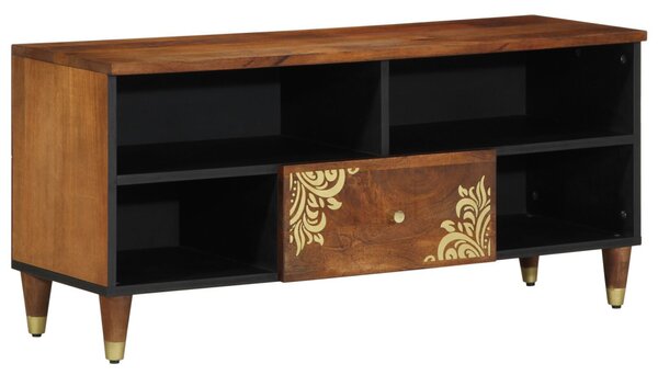 TV Szekrény 100x33x46 cm Tömör Mangófa