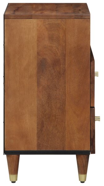 Éjjeliszekrény fiókkal Méz barna 50 x 33 x 62 cm Tömör Mangófát