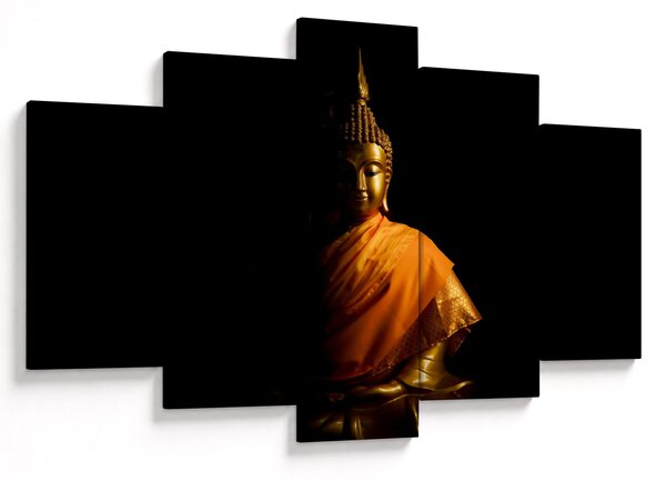 Kép - Arany Buddha szobor (150x105 cm)