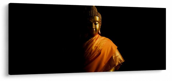 Kép - Arany Buddha szobor (120x50 cm)